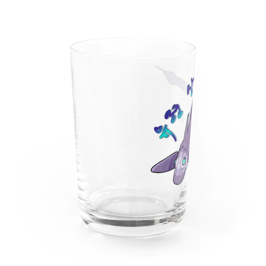 LalaHangeulのゴーストシャーク　ハングルバージョン Water Glass :left