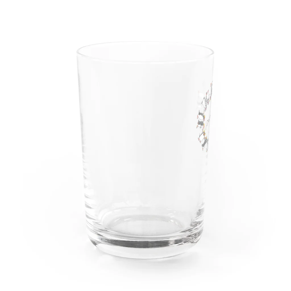 雑貨屋ペパロニのペンギン　全員集合　ペパロニオリジナル Water Glass :left