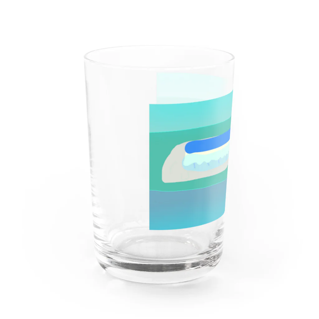 プーショップの田んぼのコンポジション〜稲刈りの季節2〜 Water Glass :left