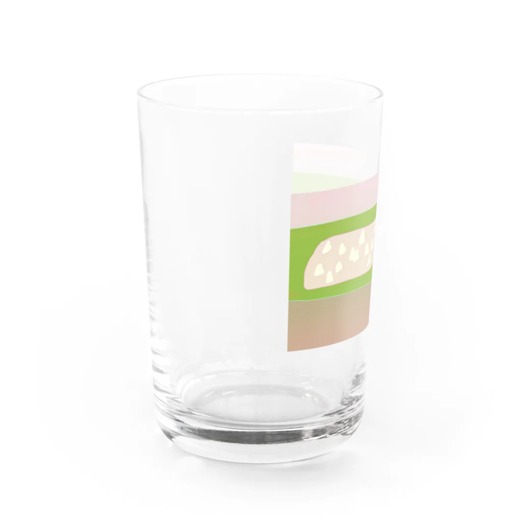 プーショップの田んぼのコンポジション〜稲刈りの季節〜 Water Glass :left