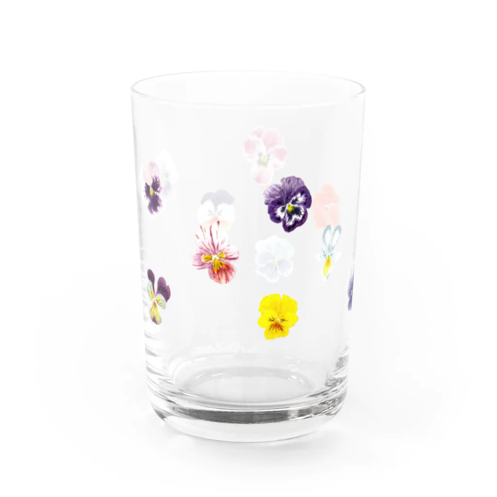 お花のクローゼットのビオラパンジー グラス左面
