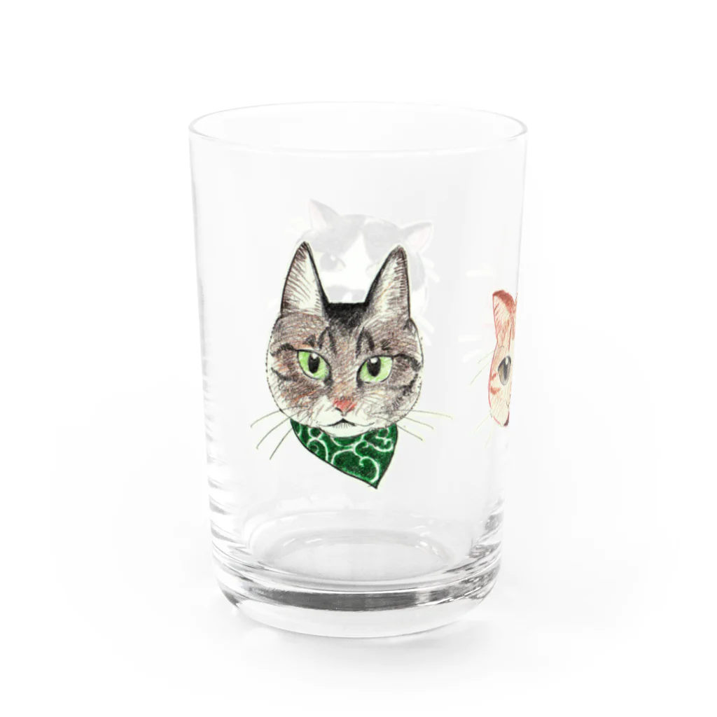 suwamiSHOP SUZURIのねこたち Water Glass :left