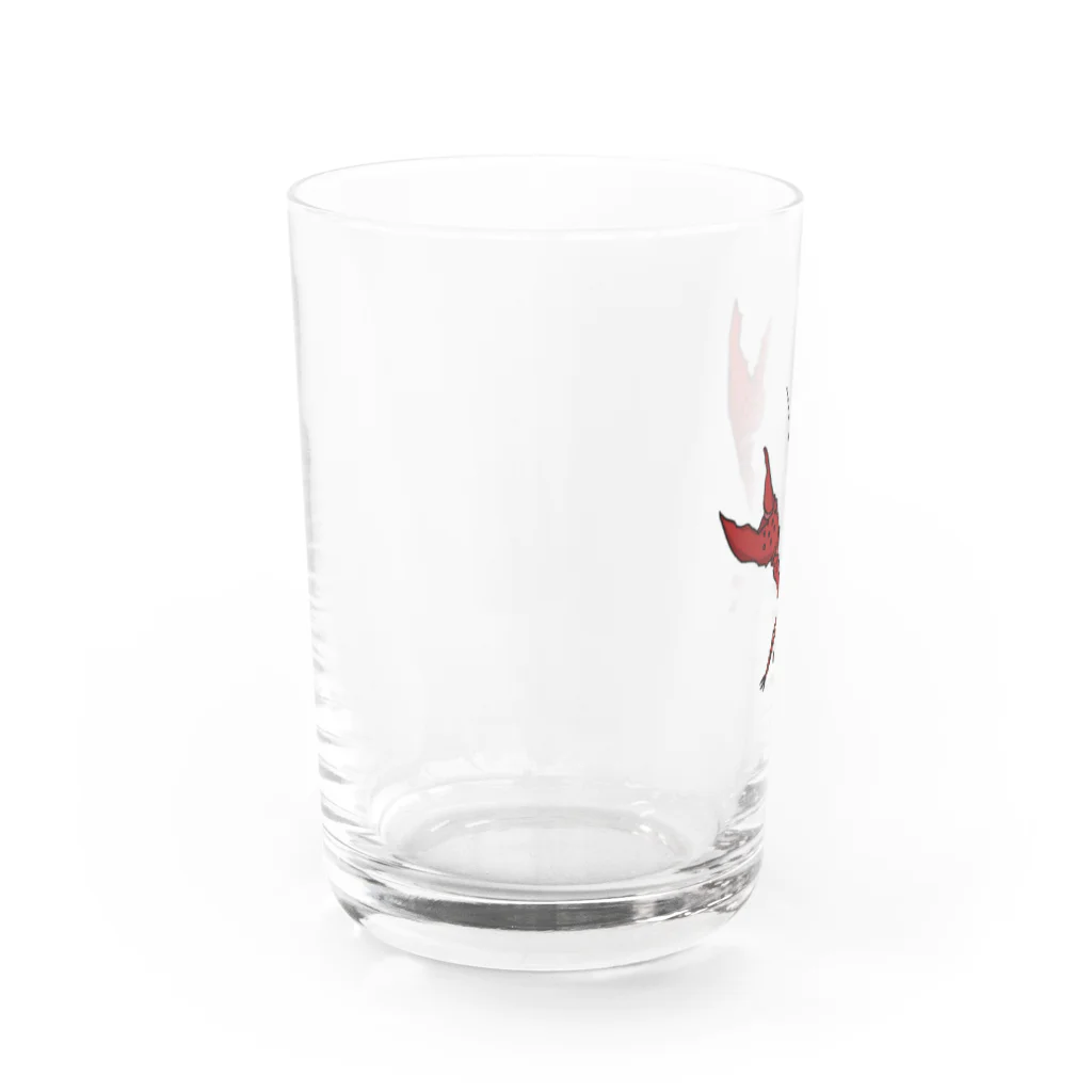 カラナシマイマイの 好戦的なざりがに Water Glass :left