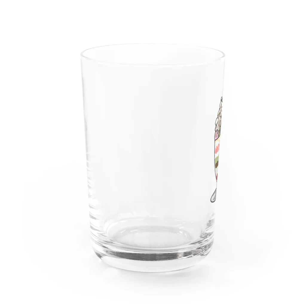 ごてんの部屋のうさぎパフェ Water Glass :left