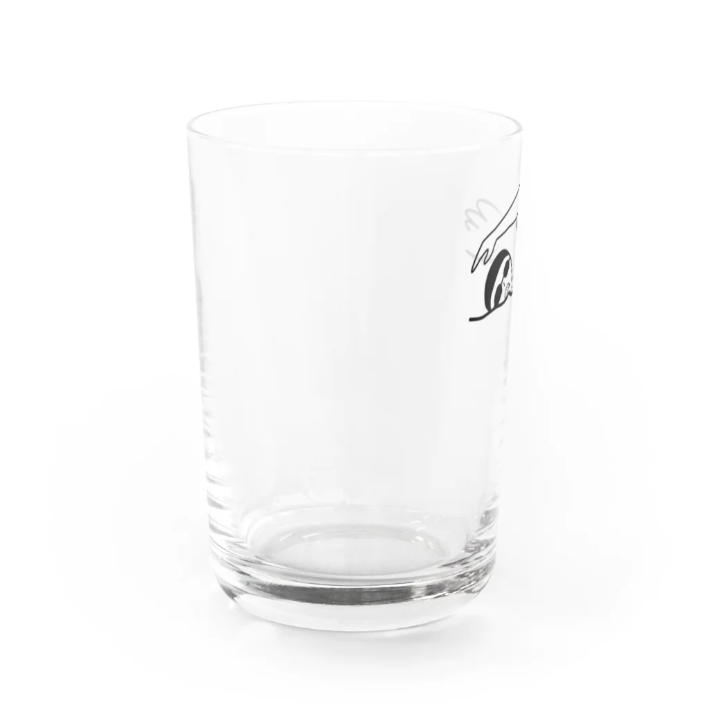 chokonanの泳ぐ人（スイマー） Water Glass :left