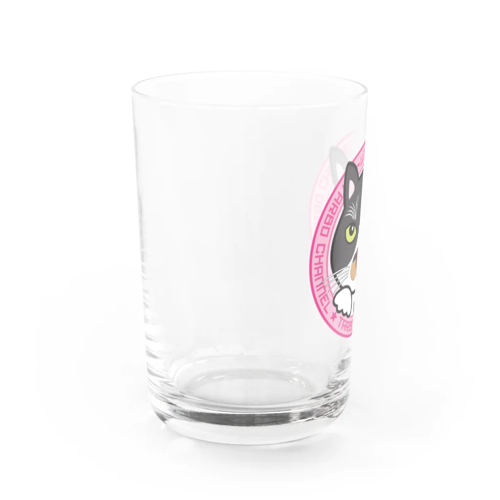 た～ぼチャンネル　グッズコーナーのちゃぼさんグラス Water Glass :left