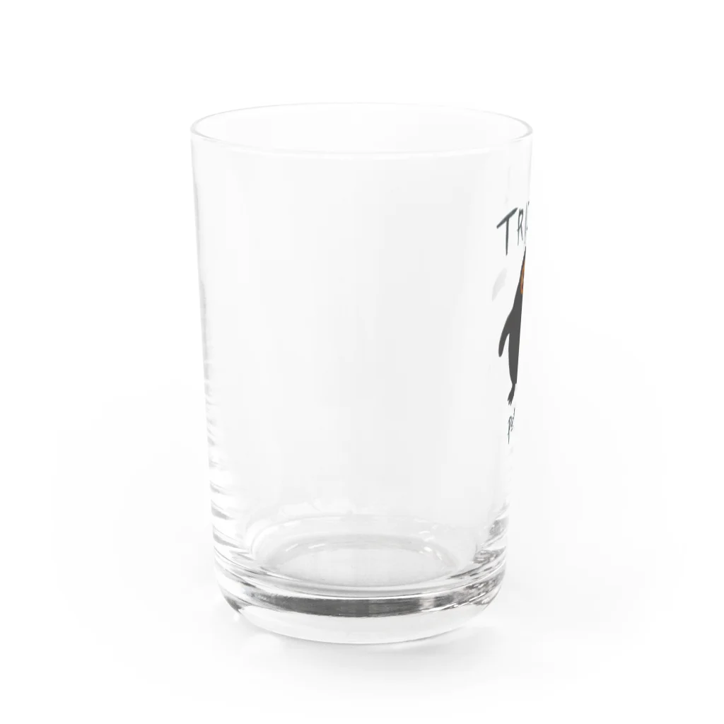 雑貨屋ペパロニのトリックオアトリック　ジャックオーペンギン Water Glass :left