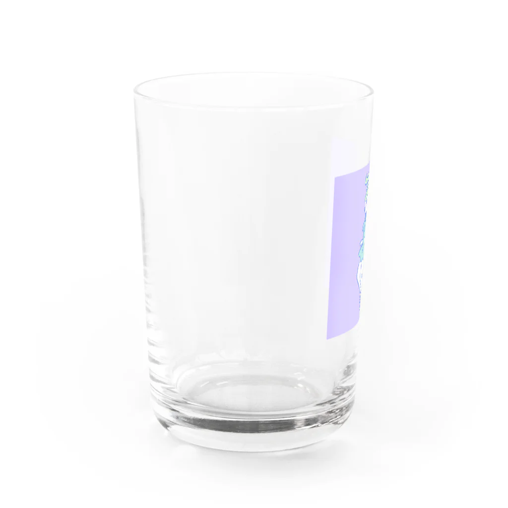 うみ工房・なかにしちさと　の控えめジャンプガール Water Glass :left