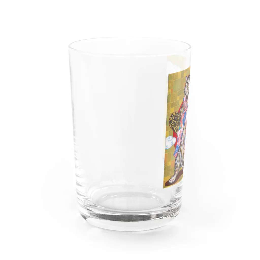 猫様のお通りのチョー開運猫 Water Glass :left