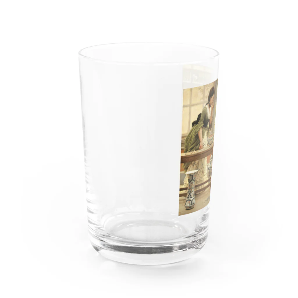 世界の絵画アートグッズのジョージ・ダンロップ・レスリー《ポットポプリ》 Water Glass :left