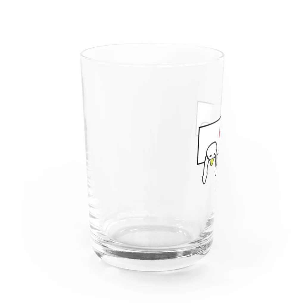 🎌藤吉郎(とうきちろー)🎌のもう疲れた日の丸鳥🎌② Water Glass :left
