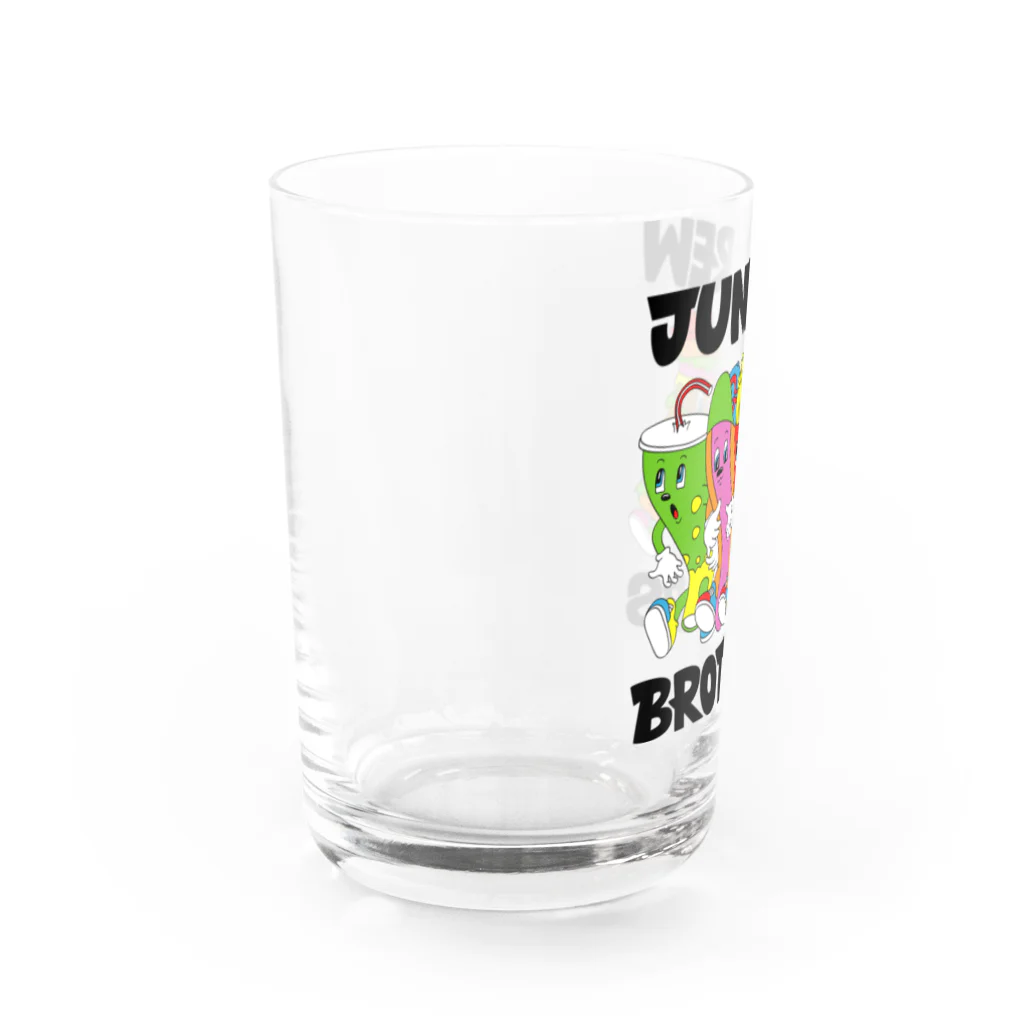 文字８フレッシュ！のJUNKREW BROS glass グラス左面