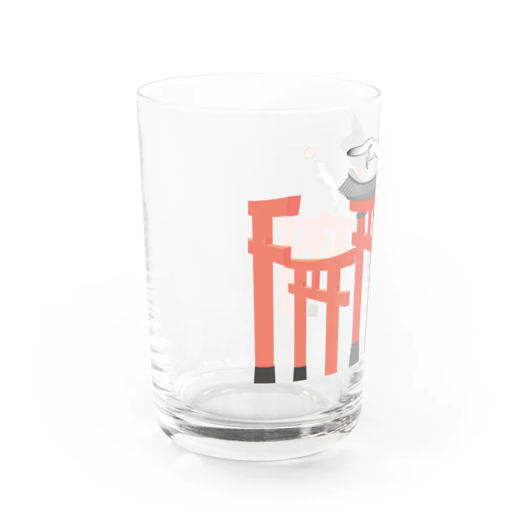 Amiの狐の手毬唄-鳥居- Water Glass :left