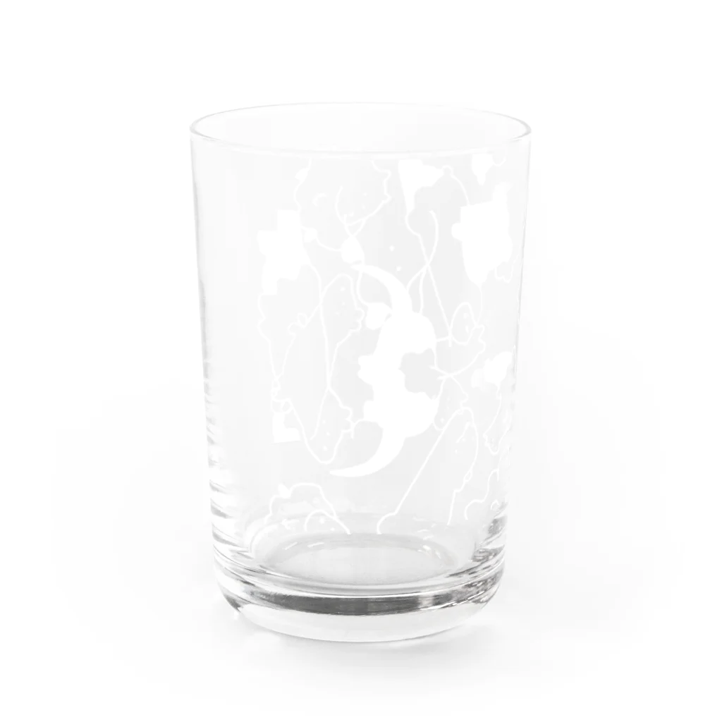 スズキクラブのシロヌノマトメ白 Water Glass :left