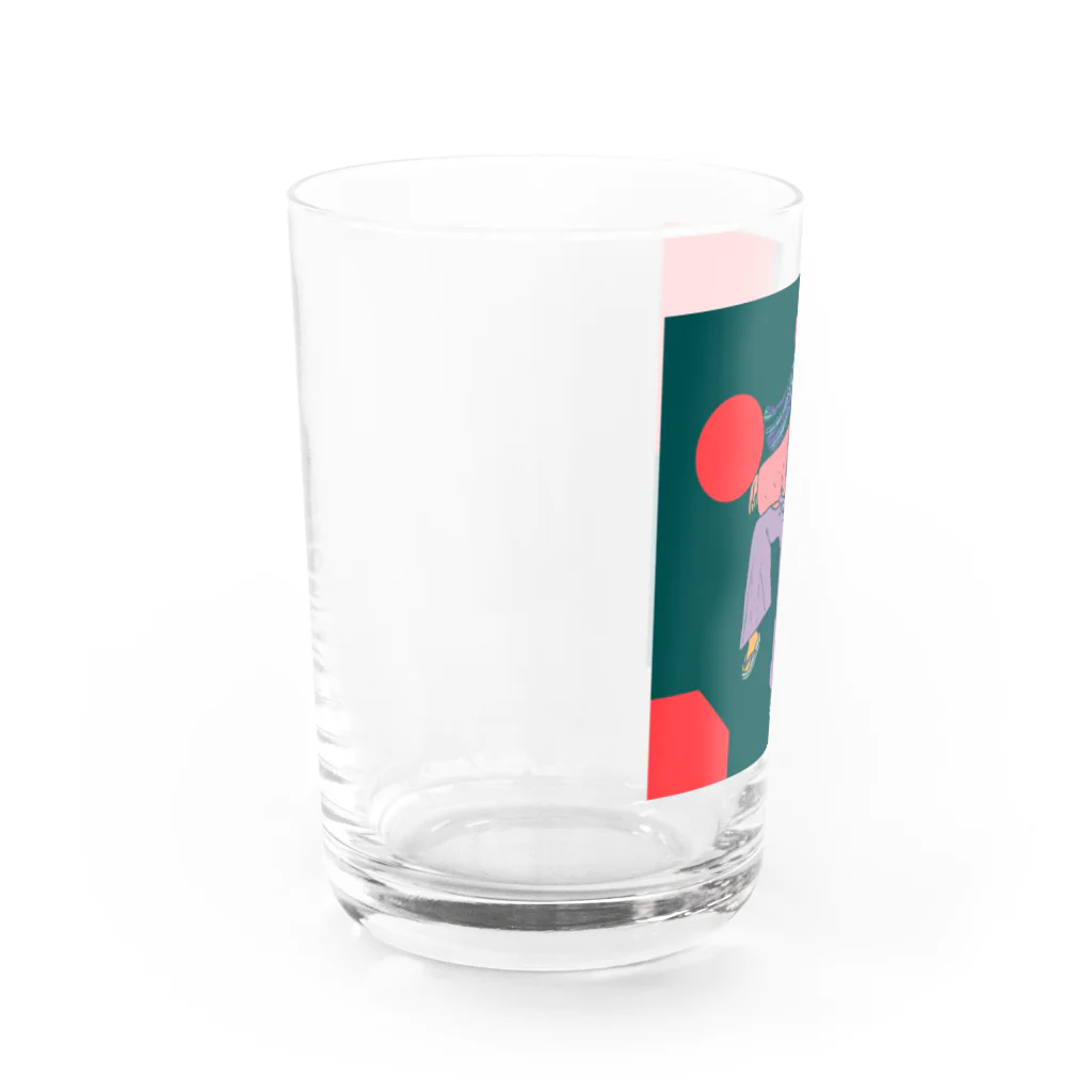 ヤサイニンニクアブラカラメマシマシにゅんぺいの戦闘巫女・ヤマト Water Glass :left