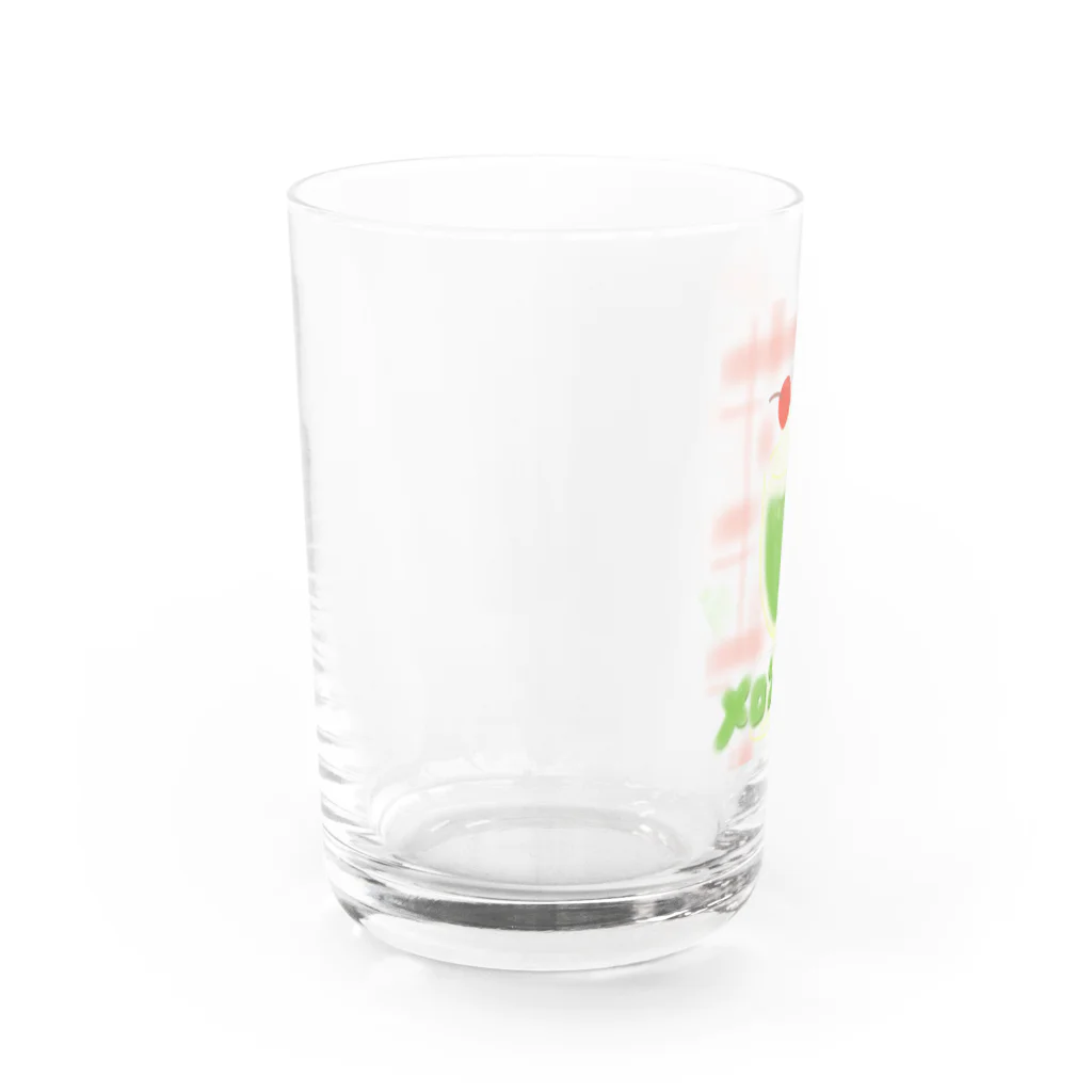 Kawausoのメロンソーダしゅわ Water Glass :left