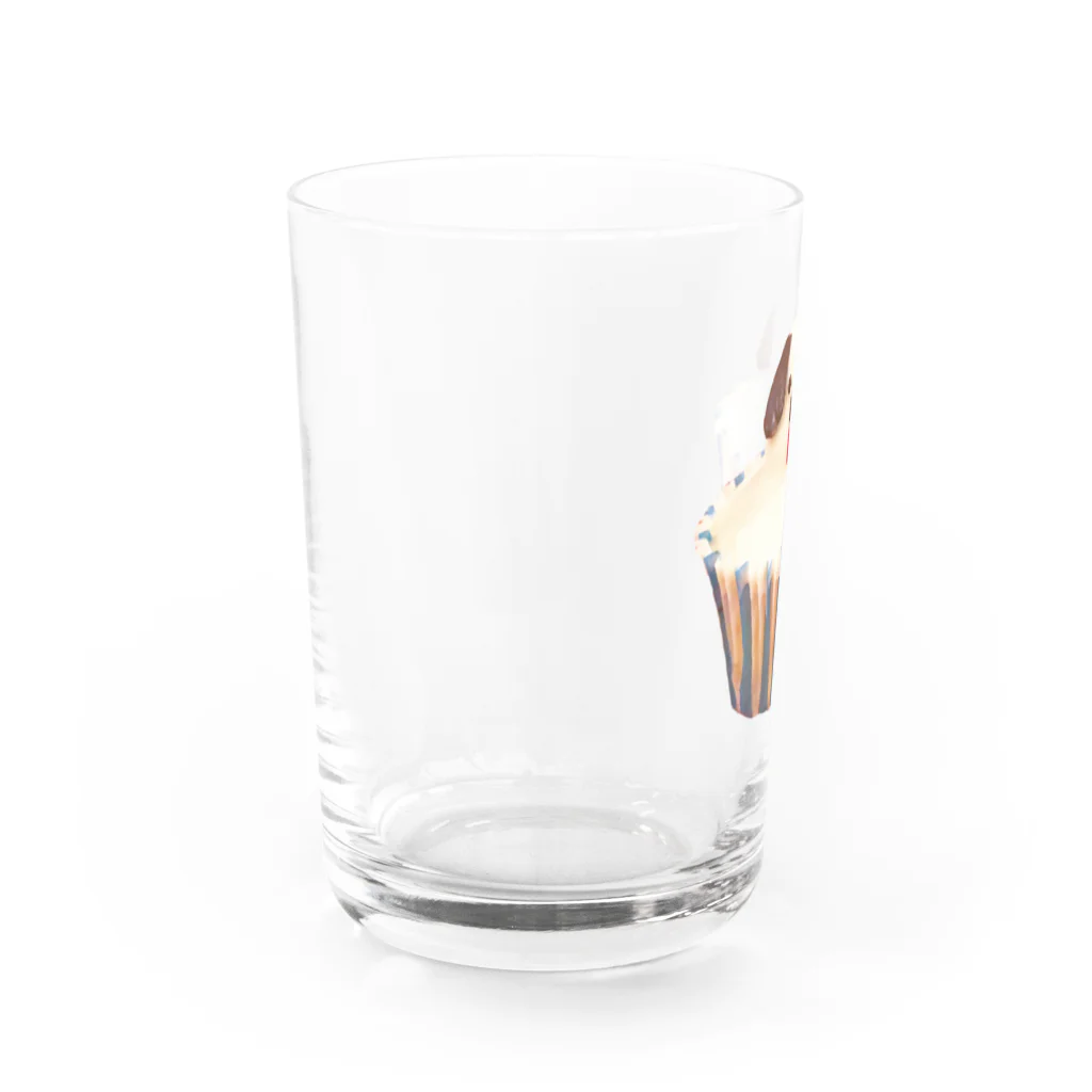 Maison terrierのカップケーキ犬 Water Glass :left