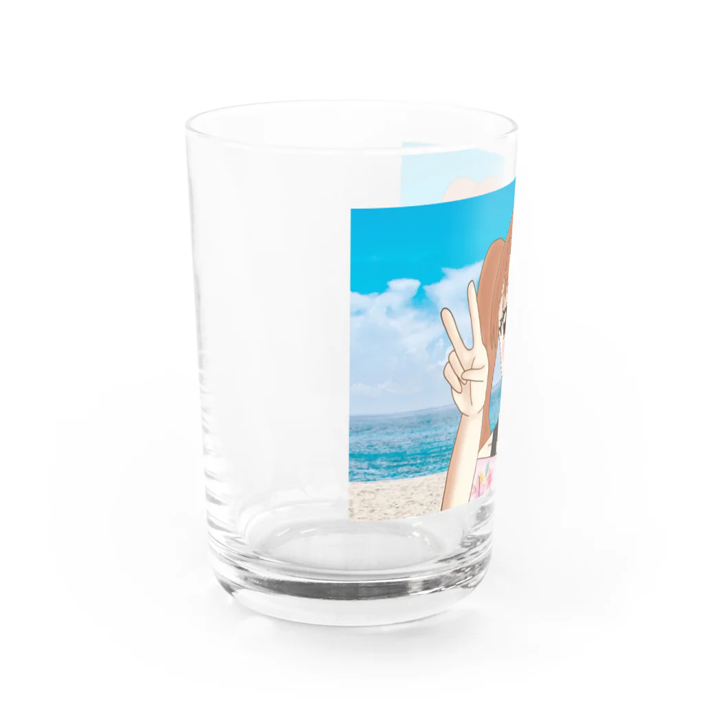 Sunshineの海の女の子 Water Glass :left