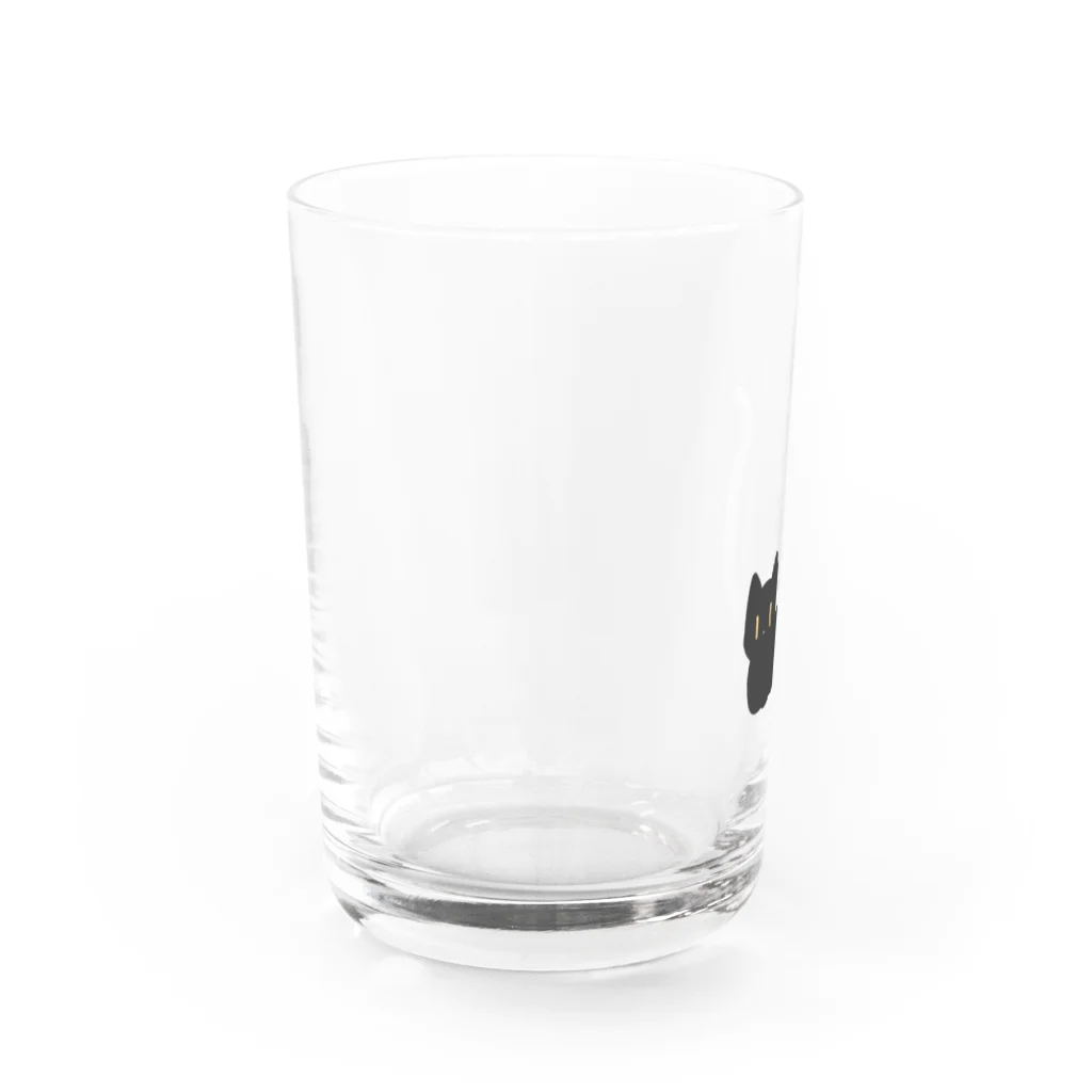 放課後クラブのクロしろにゃんこ Water Glass :left