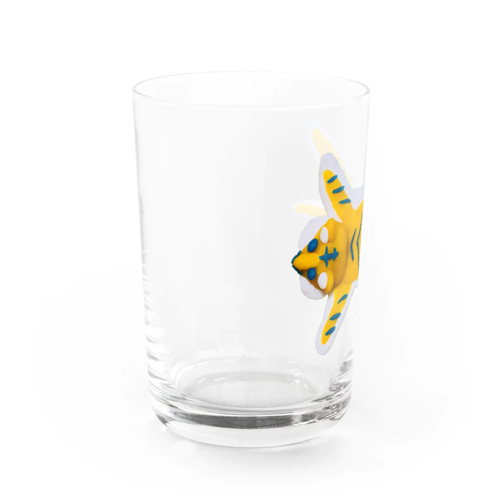 フカツ マリエの虎の敷物（横）　粘土製 Water Glass :left