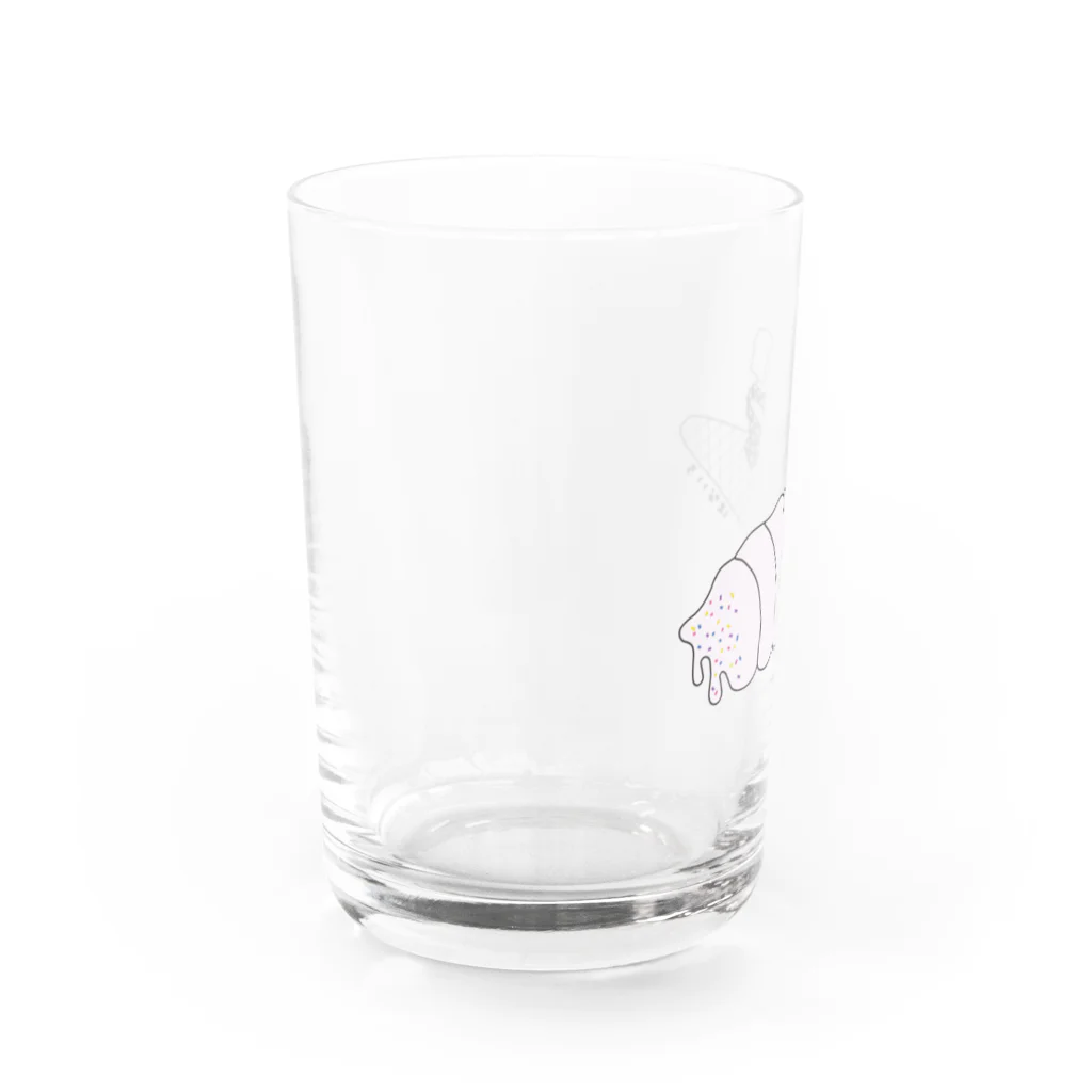 ハナイロの童乗　アイスクリーム Water Glass :left