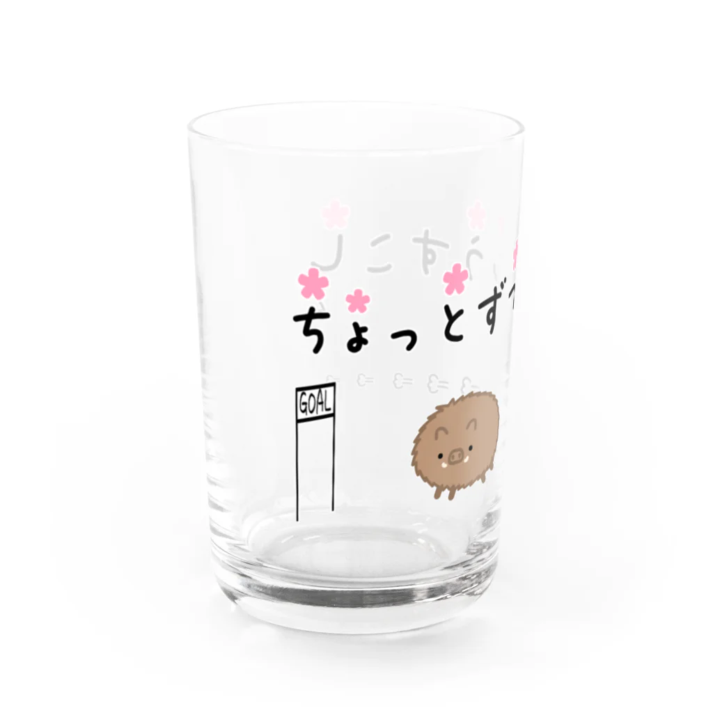 武者小路夕桐の猪突猛進 Water Glass :left