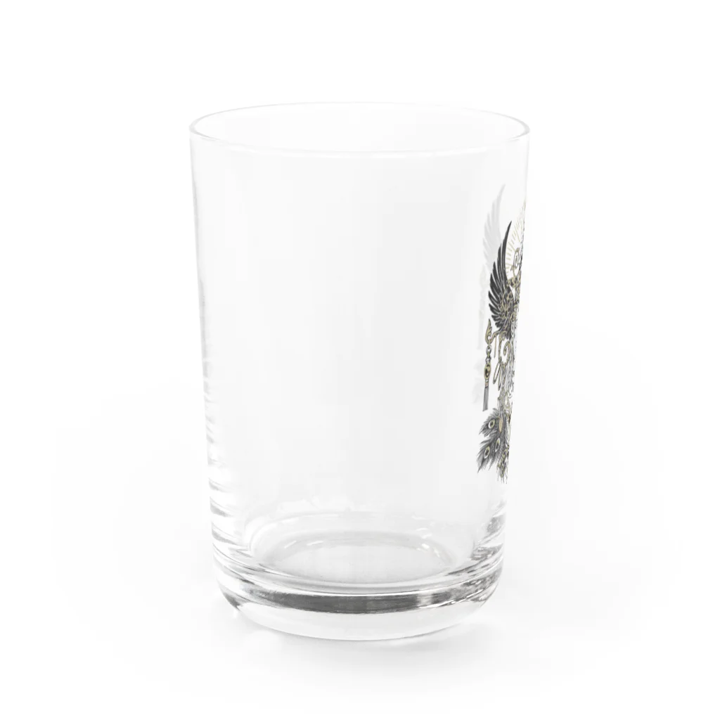 孳々のpeacock Water Glass :left