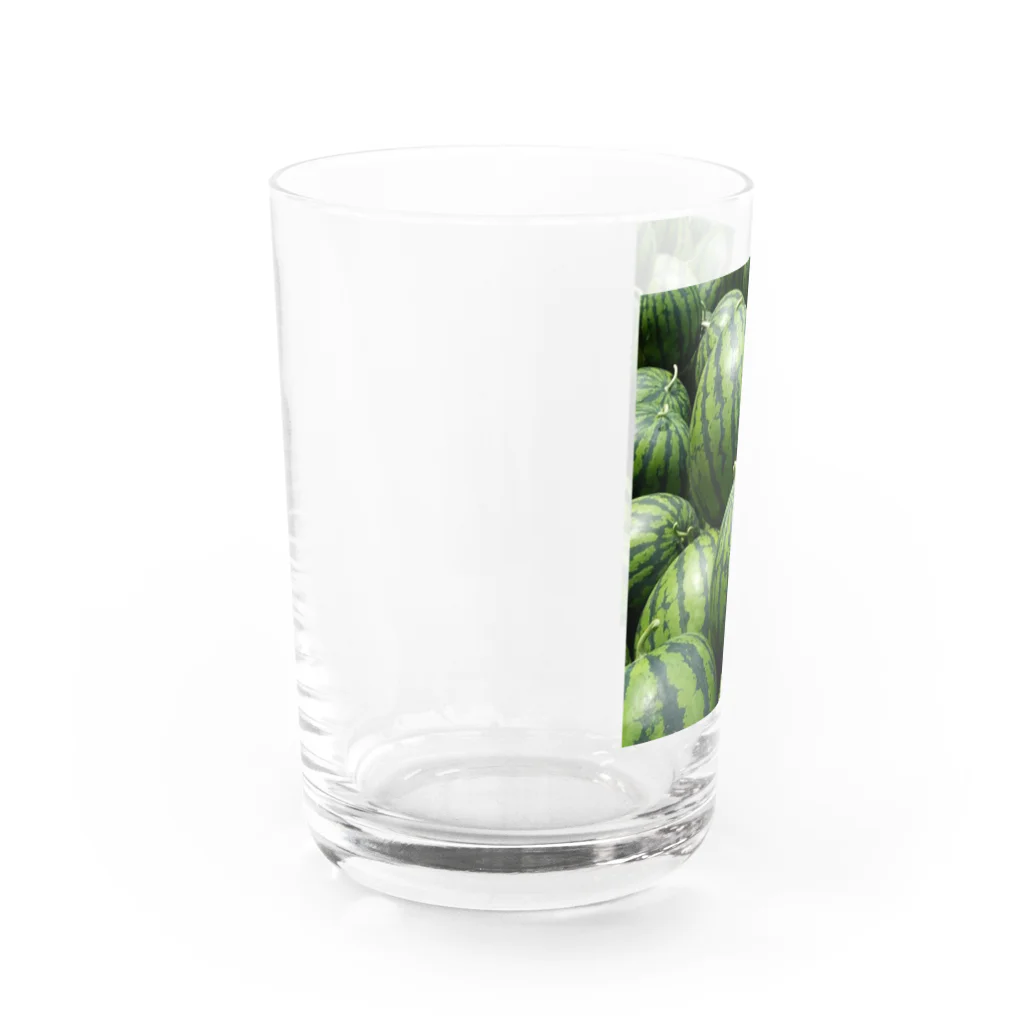 くまくま農園のすいかゴロゴロ Water Glass :left