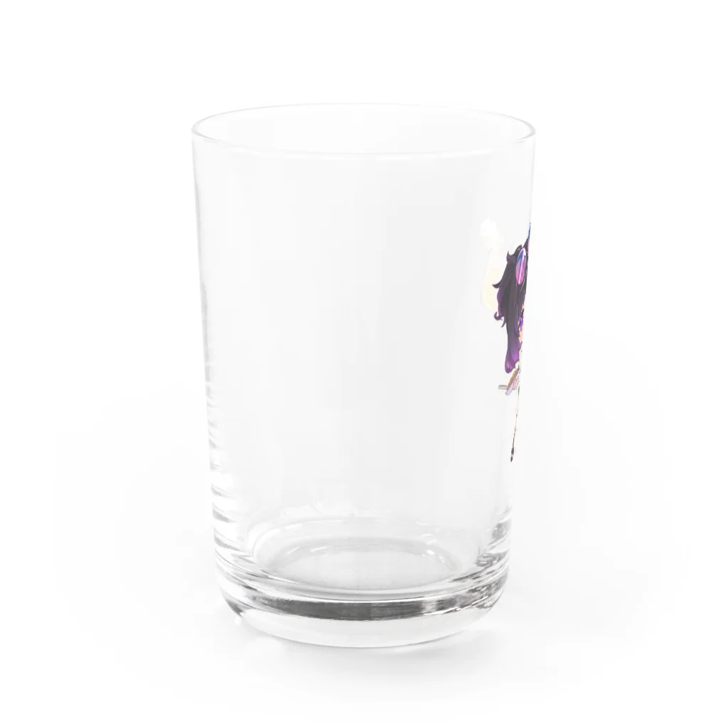 スナック酒呑🥃😈の8月アクキー絵グッズ🥃😈 グラス左面