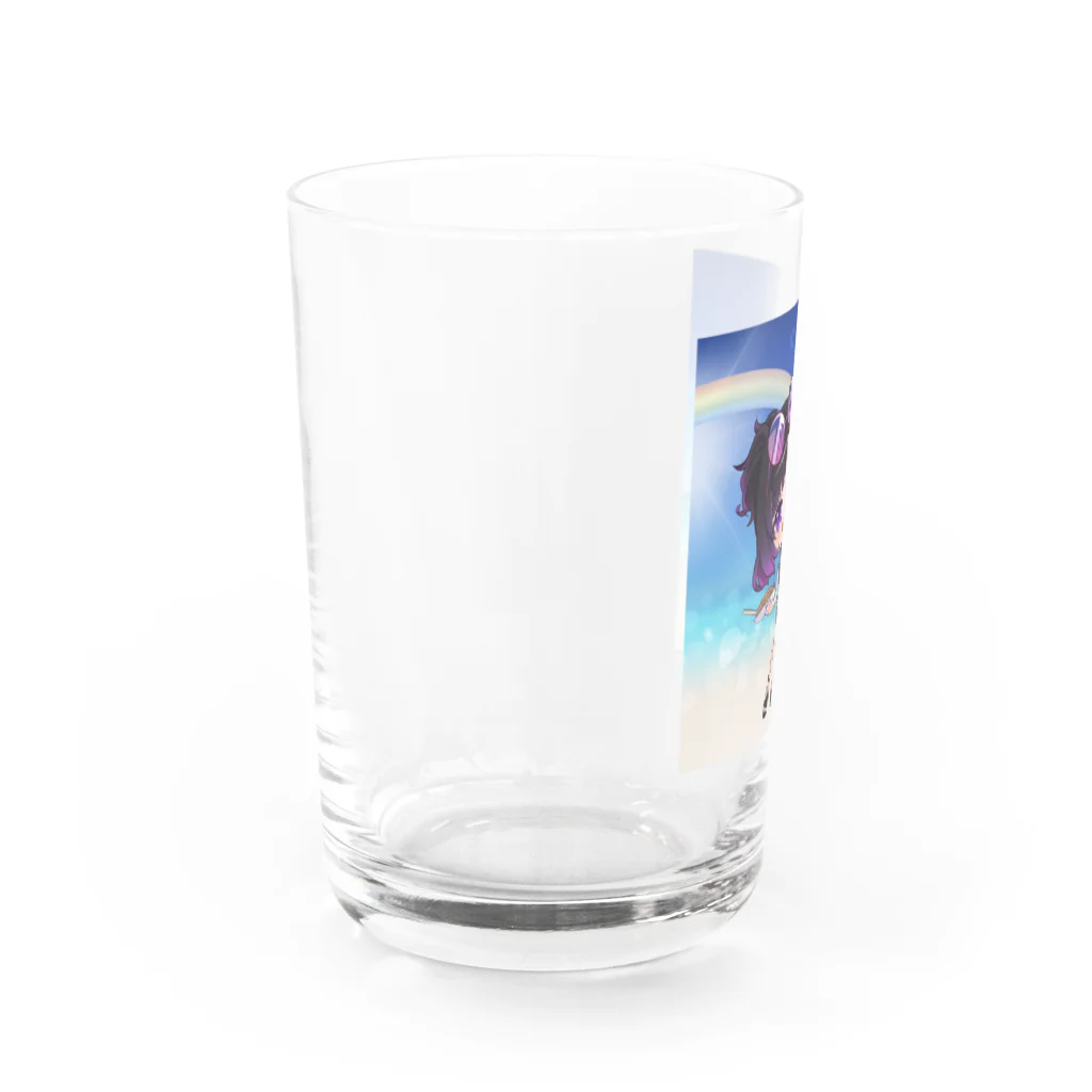 スナック酒呑🥃😈の8月アクキー絵グッズ🥃😈 Water Glass :left