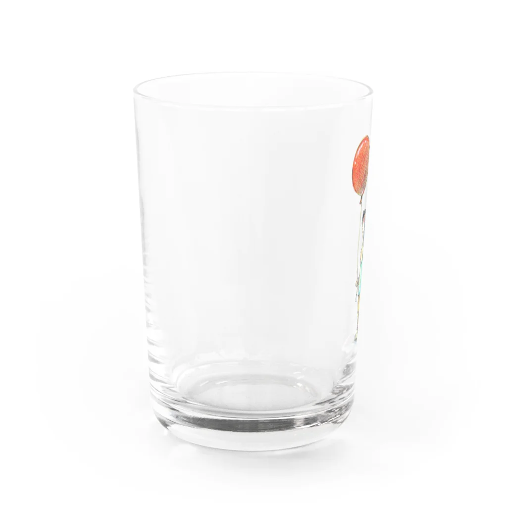 Miyu_theBcollieの風船が怖いボーダーコリー Water Glass :left