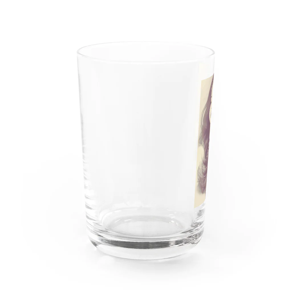 朝陽の雑貨屋さんのカコジョの朝陽 Water Glass :left