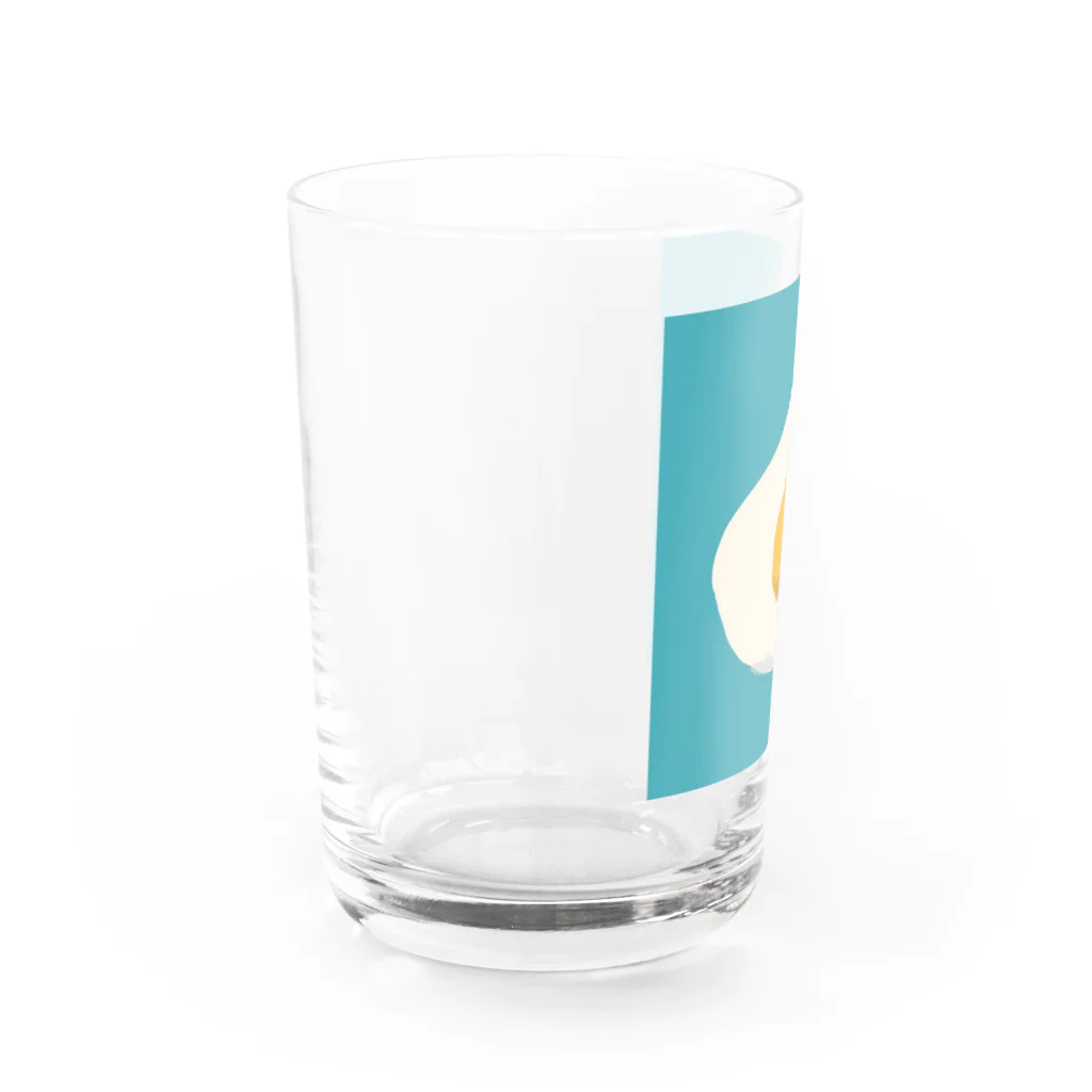 【シマエナガグッズ】ちくわファクトリーのめだまやき　たぶん Water Glass :left