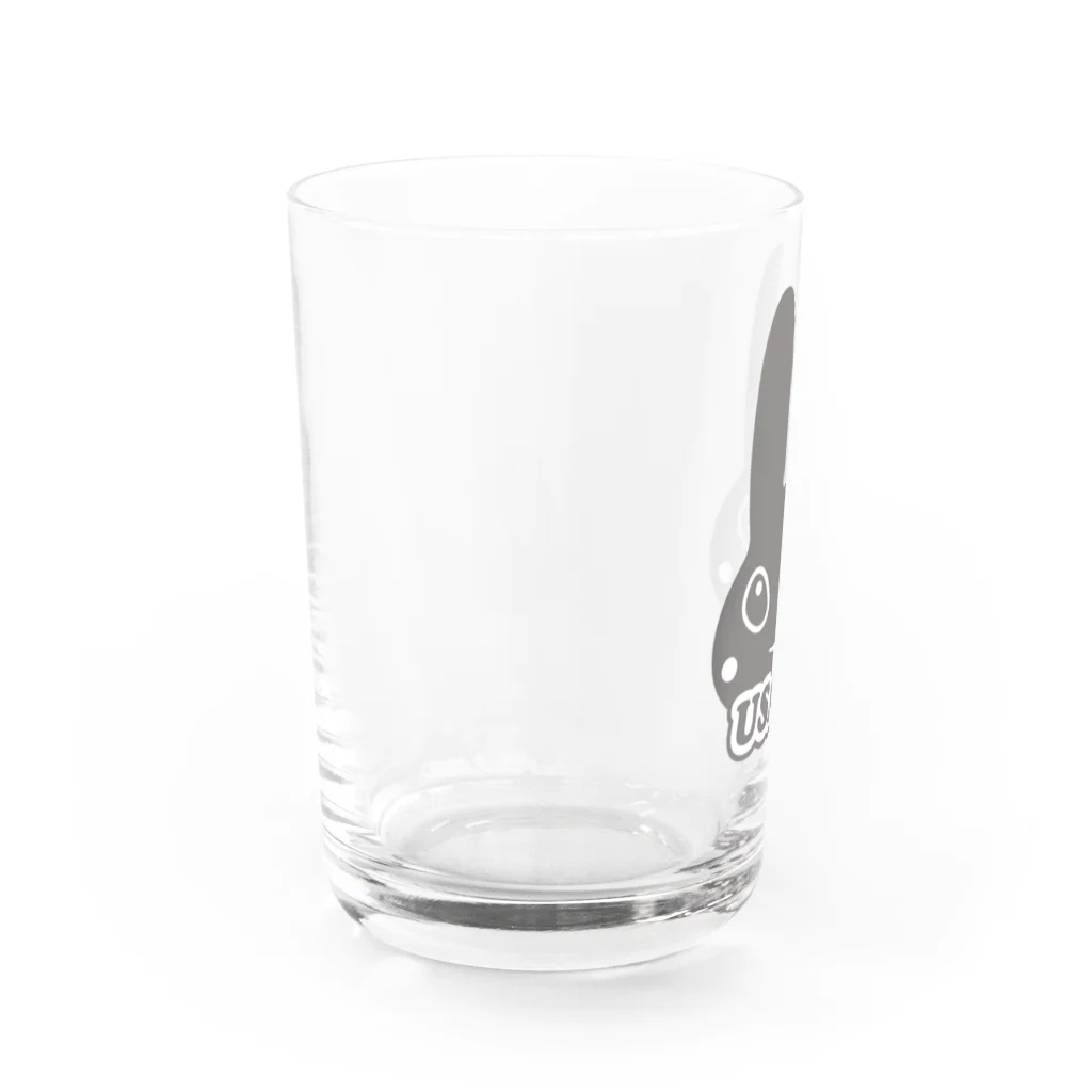 ButterConyのシンプルうさぎロゴマーク Water Glass :left