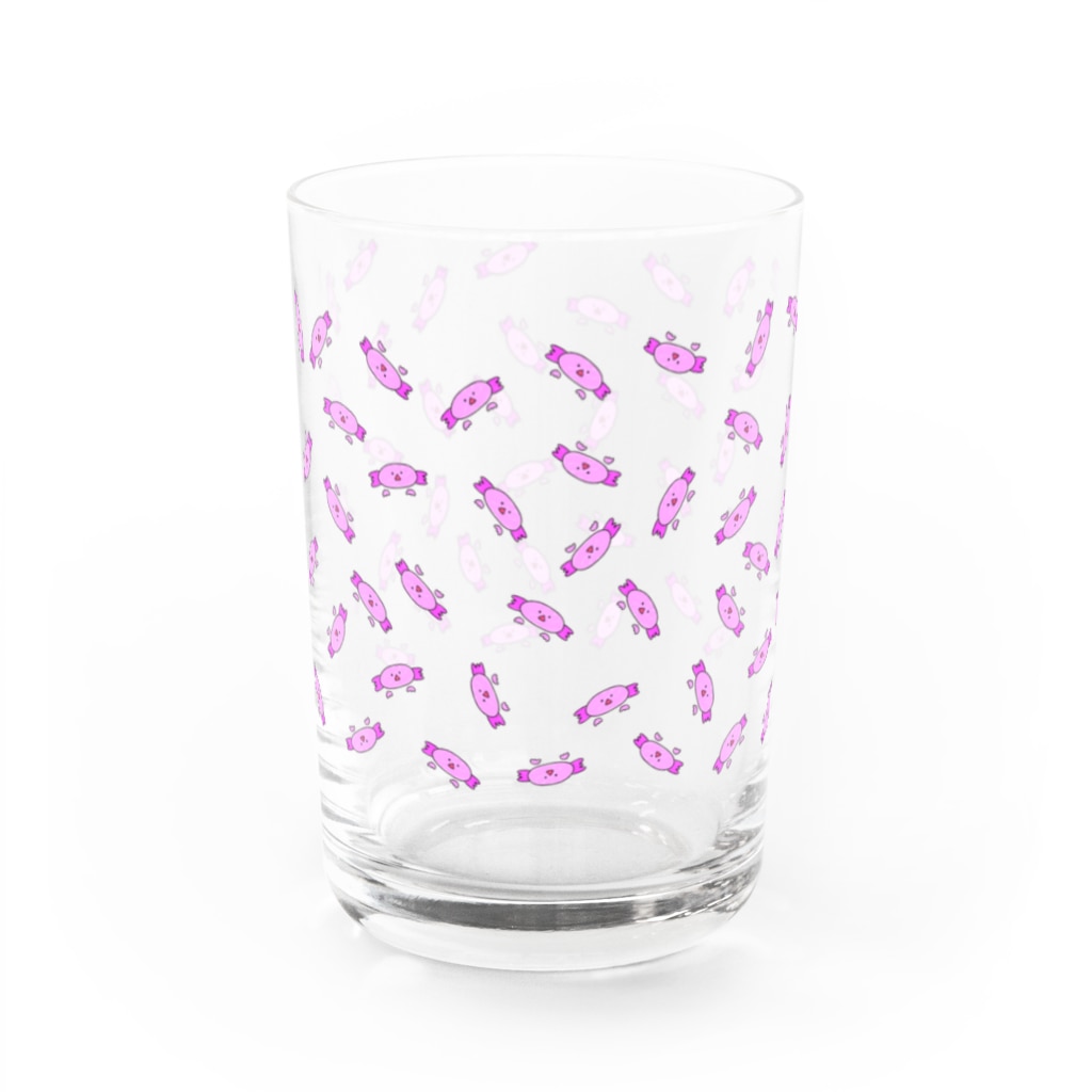 pino子 shopのピンクウーパールーパーくん Water Glass :left