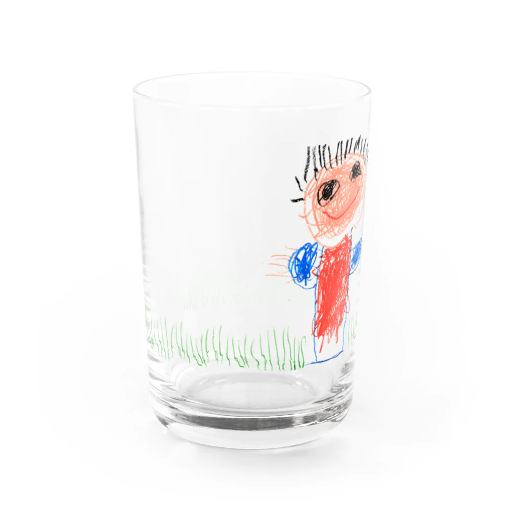 こどもの絵だいすきのおじいちゃん Water Glass :left