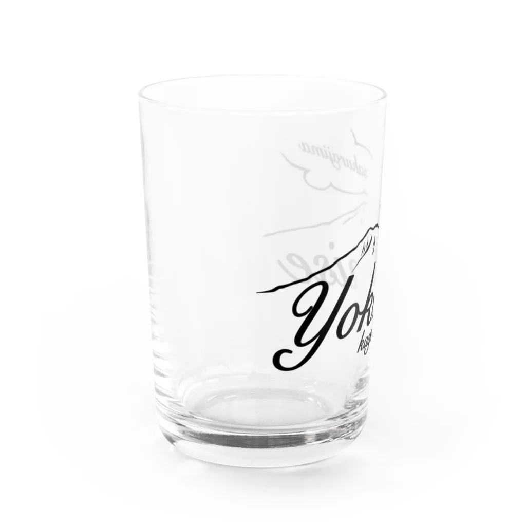 そいそいソイラテのよかにせ(男前•イケメン)鹿児島弁 Water Glass :left