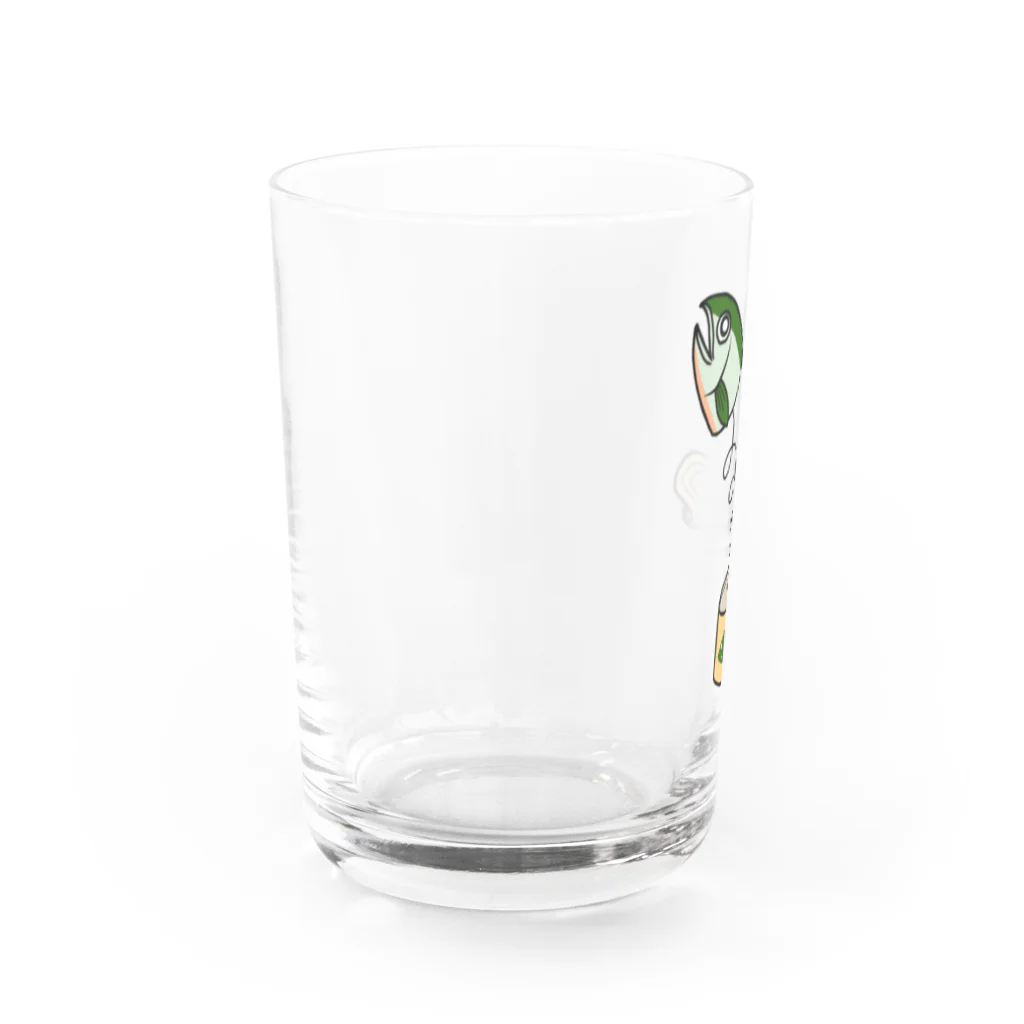 日々好日屋2号店のびっくり鯖缶 Water Glass :left