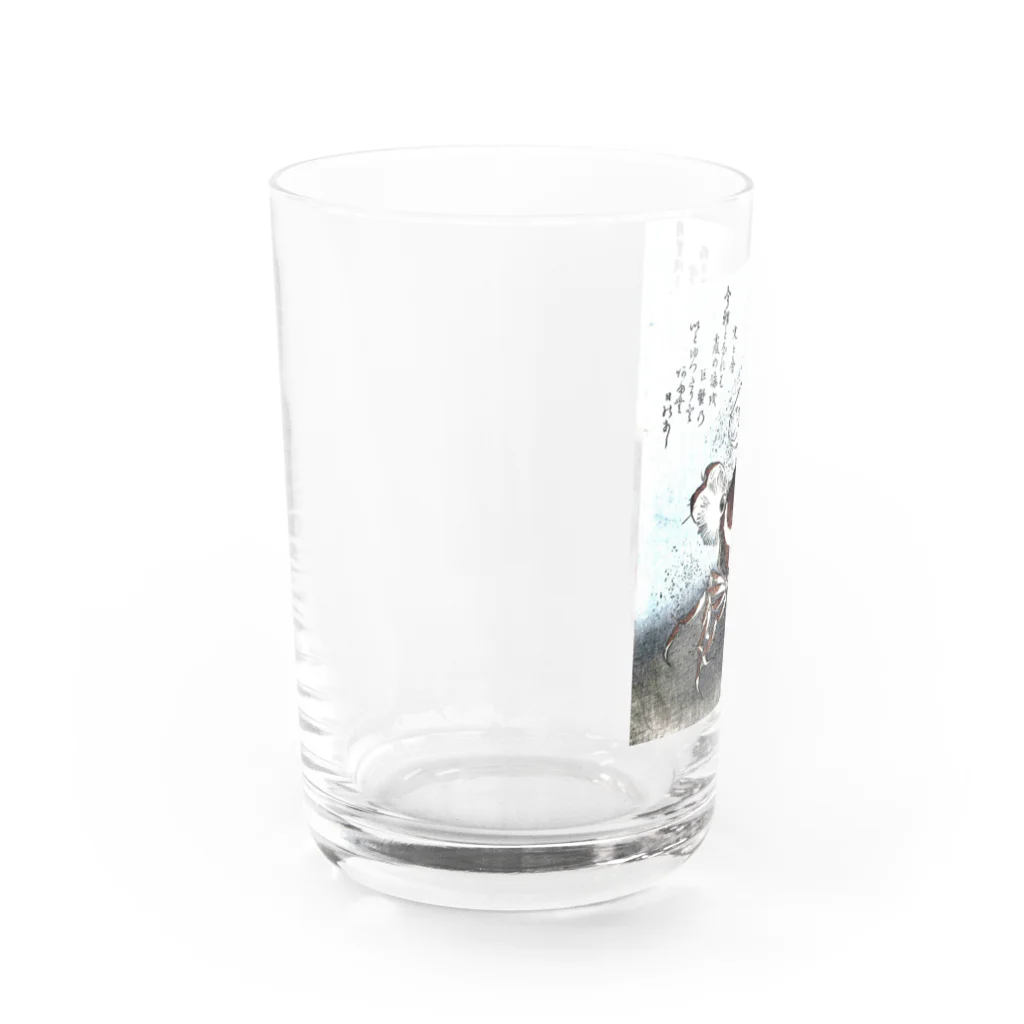 PALA's SHOP　cool、シュール、古風、和風、の水辺を歩く蟹 Water Glass :left