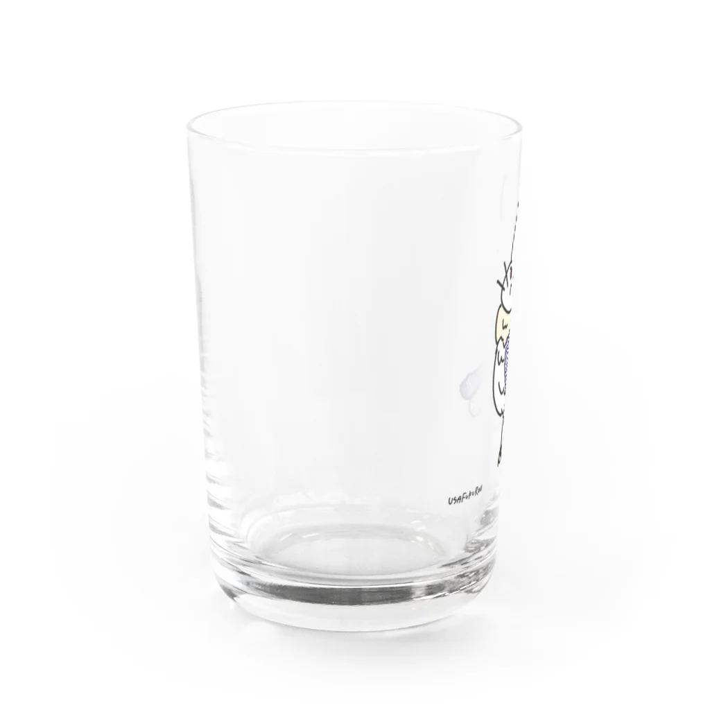 🐈ねこうさぎ🐇のうさふくろう Water Glass :left
