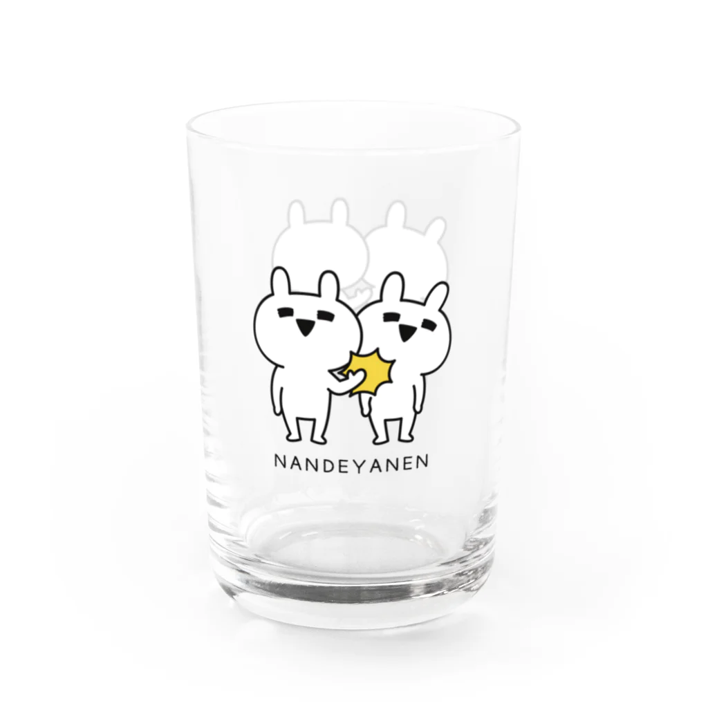 DECORのゆるだるリアクションうさぎ　なんでやねんver. Water Glass :left