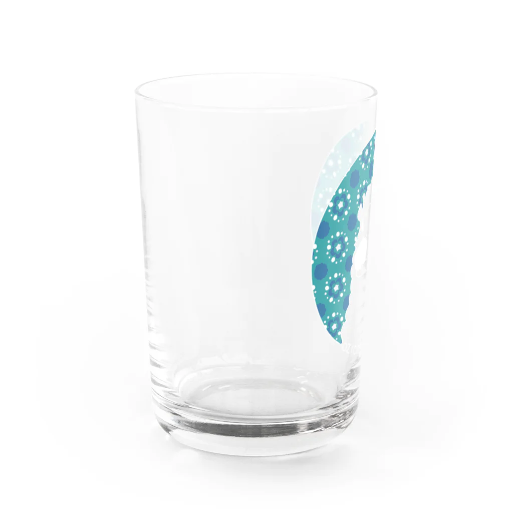 KOKaKのおじキャメル　ロゴはな Water Glass :left