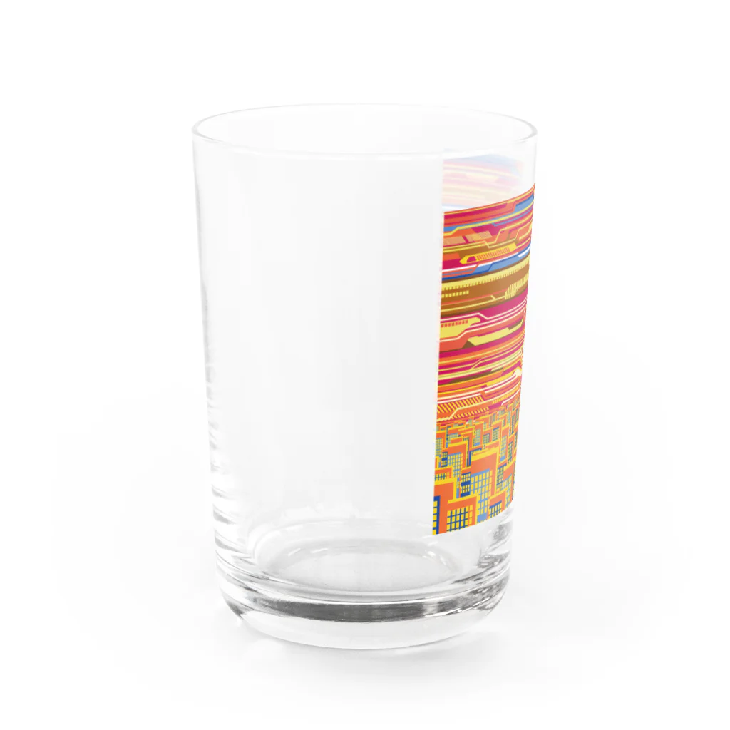 Yaukanの暗号化された夕日 Water Glass :left