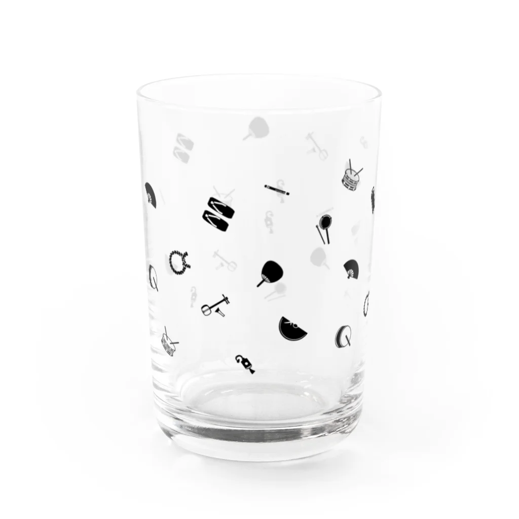 お祭りグッズのお店の阿波踊り_マルチ柄_コップ系 Water Glass :left