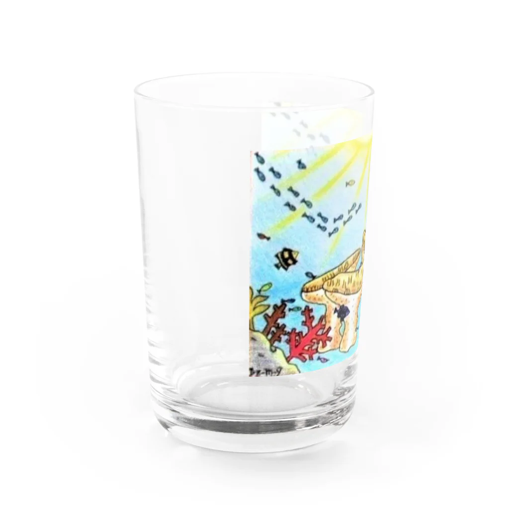 I-z-m-y's worksの光射す海 ～in パラダイス～ Water Glass :left