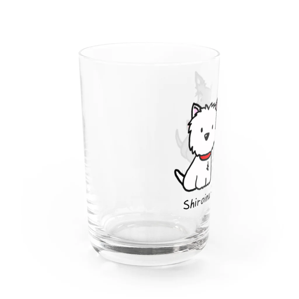 Kizplanning 「Sylph&Devil's」のしろいぬルッチー＋くろいぬリア Water Glass :left