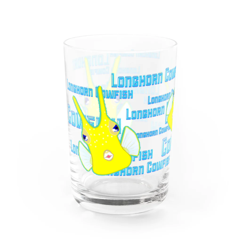 LalaHangeulのLonghorn Cowfish(コンゴウフグ) グラス左面