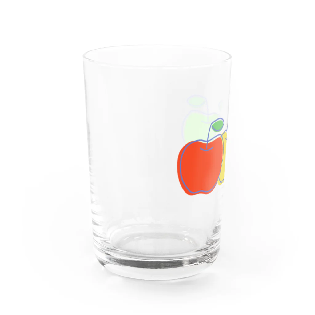 ハナのお店のりんご三兄弟 Water Glass :left