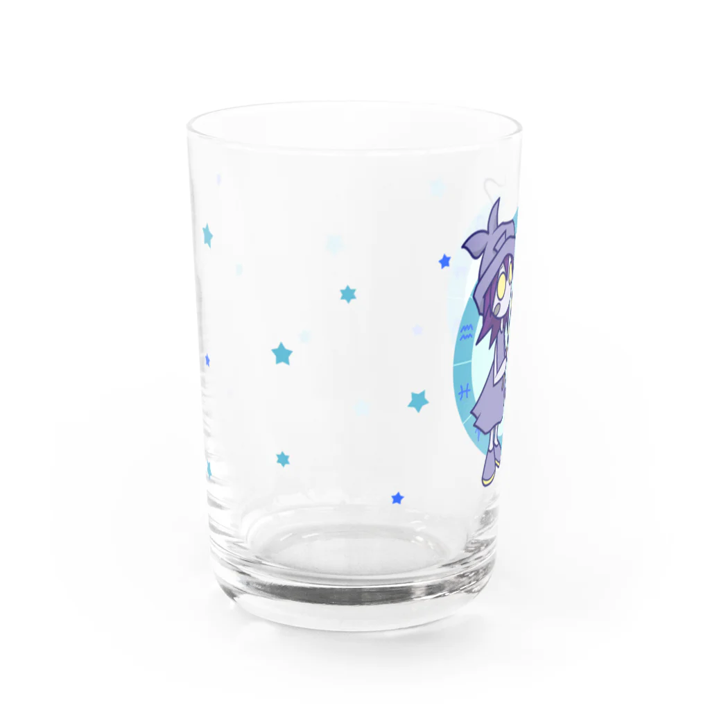 cosmicatiromのうお座 パターン1・フルカラー Water Glass :left