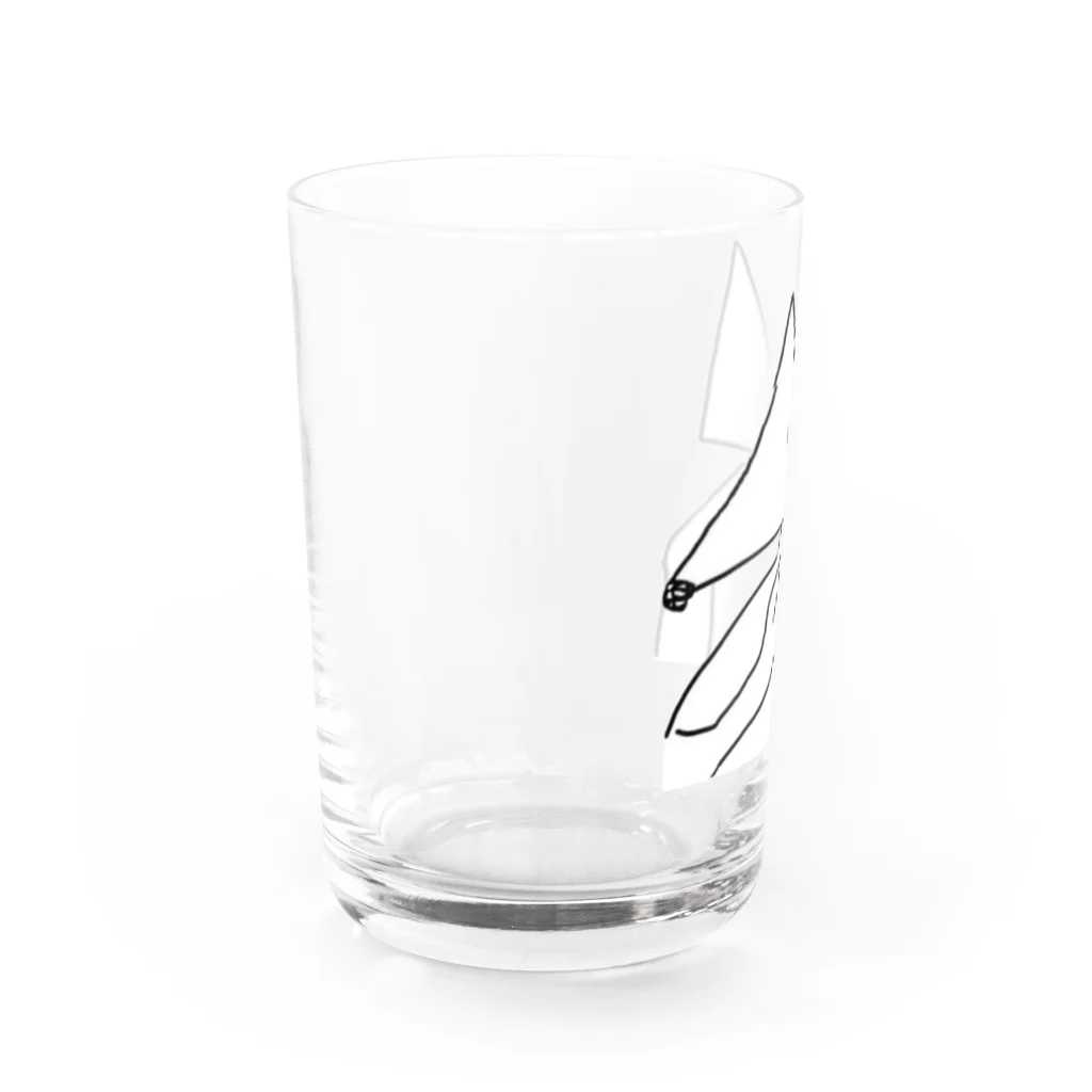 エッフェル塔のショップのパンク犬 Water Glass :left